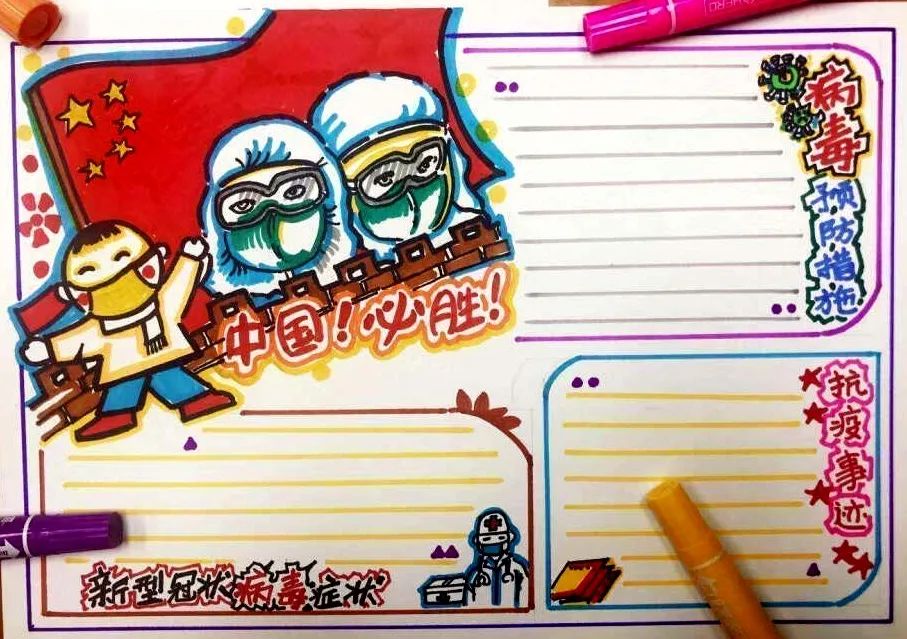 疫情防控手抄报图片大全