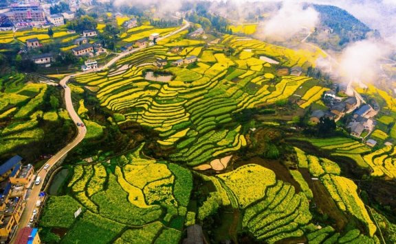 湖北梯田景观如诗似梦，尽享荆楚好风光